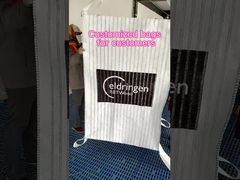 الشبكة المتنفسة للخشب المضخم FIBC كيس الكميات الكبيرة مع الشبكة على أربعة جوانب